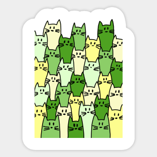 Army of cats Sticker